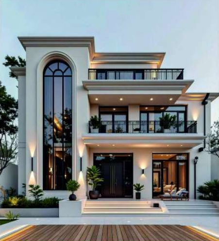 Rail Vihar villa elevation, Kota